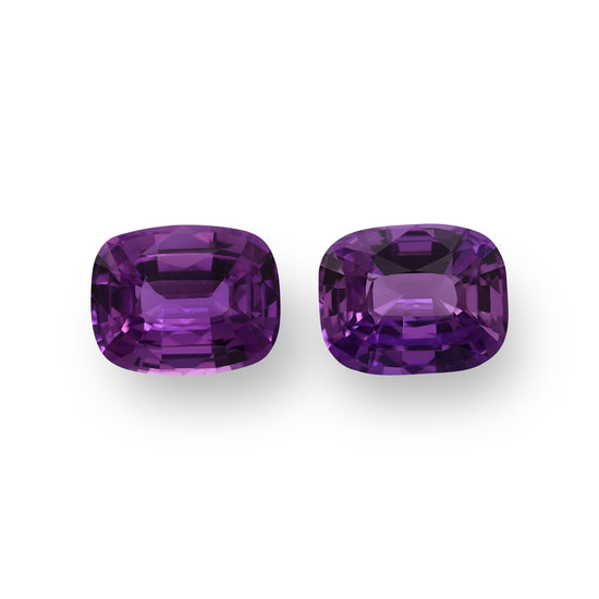 3.49 Carat Purple MADAGASCAR Cushion Sapphire