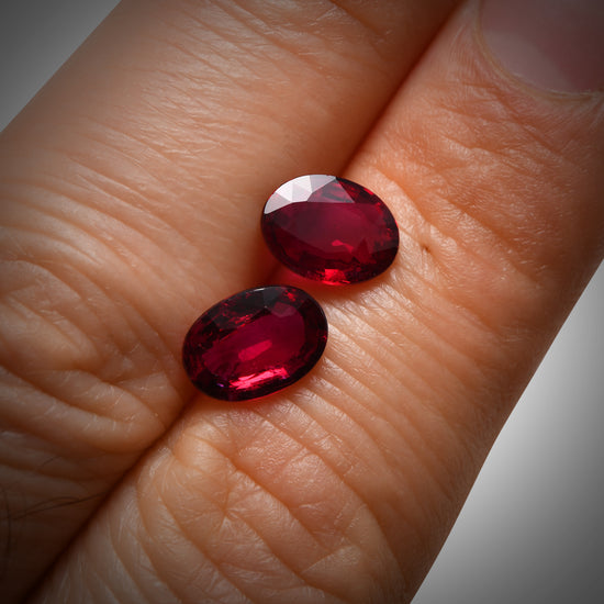 4.07 Carat Red  Oval Ruby