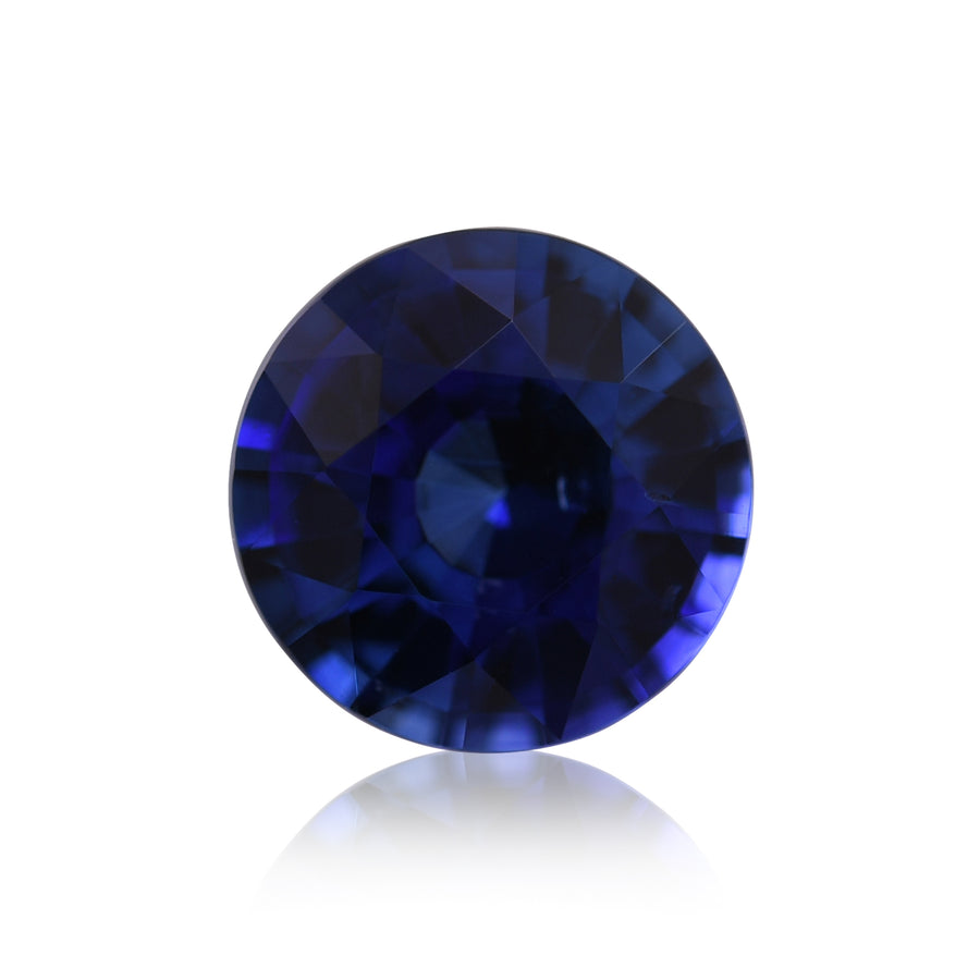 Zaffiro rotondo blu dello SRI LANKA da 1,56 carati