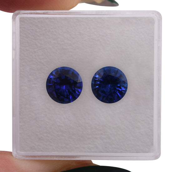 3.10 Karat Blauer SRI LANKAN Runder Saphir