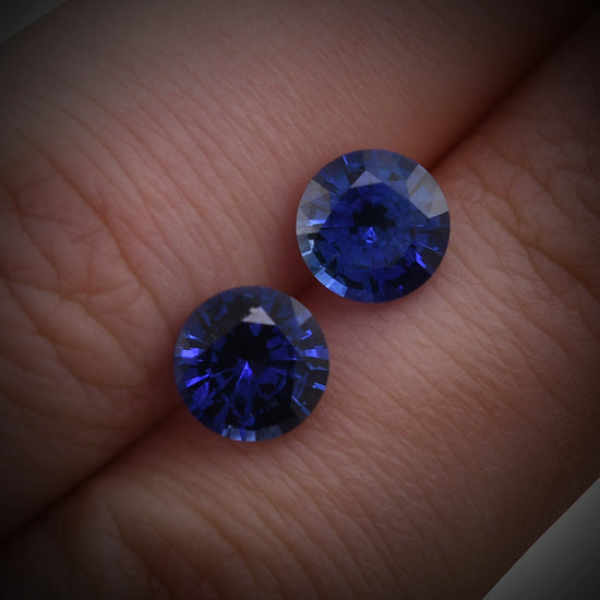 3.10 Karat Blauer SRI LANKAN Runder Saphir