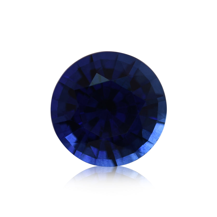 Zaffiro rotondo blu dello SRI LANKA da 2,62 carati