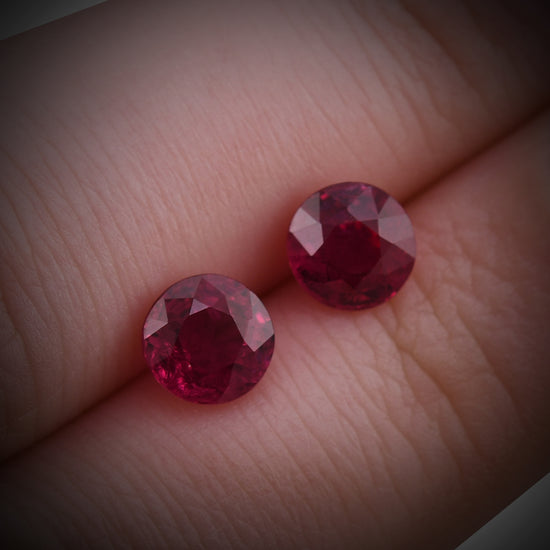 2,65 Karat runder MOZAMBIKANISCHER Rubin