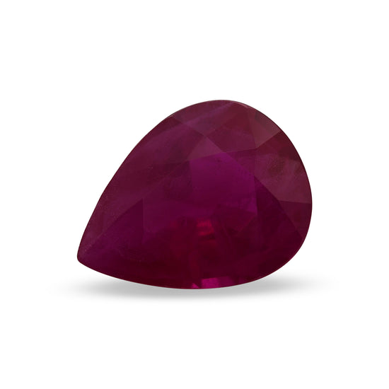 1.65 Carat Red MOZAMBIQUE Pear Ruby