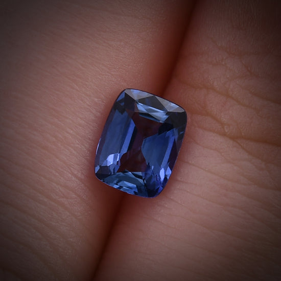 1.04 Carat Blue SRI LANKAN Cushion Sapphire