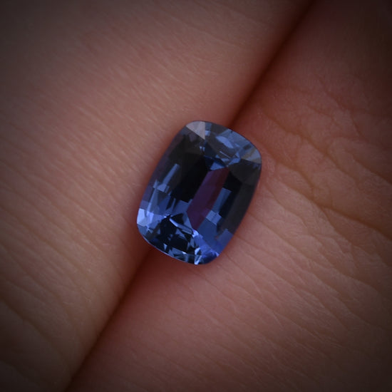 1.17 Carat Blue SRI LANKAN Cushion Sapphire