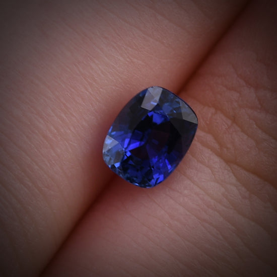 1.46 Carat Blue SRI LANKAN Cushion Sapphire