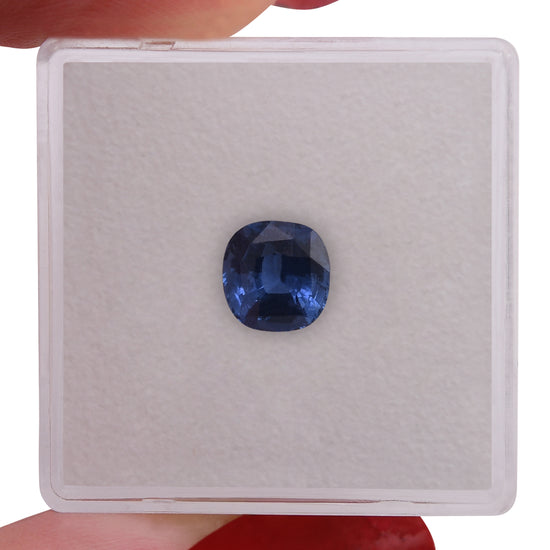 1.58 Carat Blue SRI LANKAN Cushion Sapphire