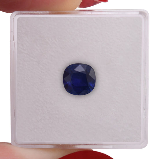1.45 Carat Blue SRI LANKAN Cushion Sapphire