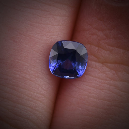 1.66 Carat Blue SRI LANKAN Cushion Sapphire
