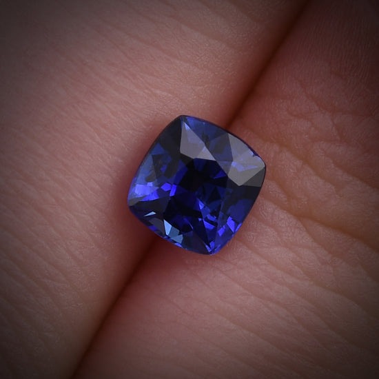 1.41 Carat Blue SRI LANKAN Cushion Sapphire