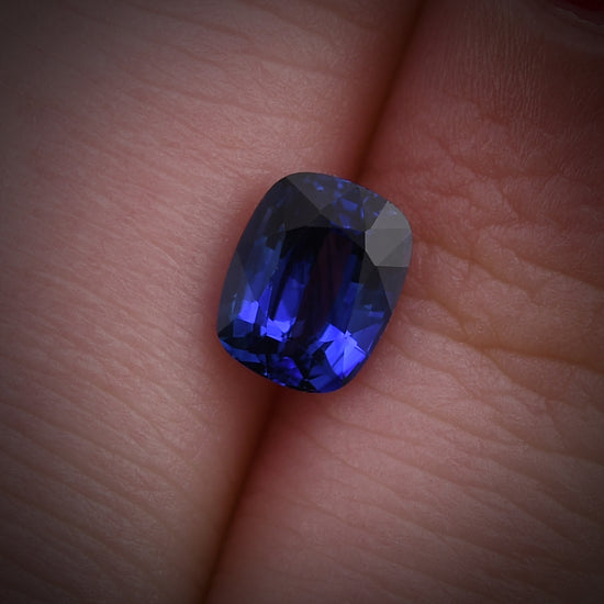 1.27 Carat Blue SRI LANKAN Cushion Sapphire