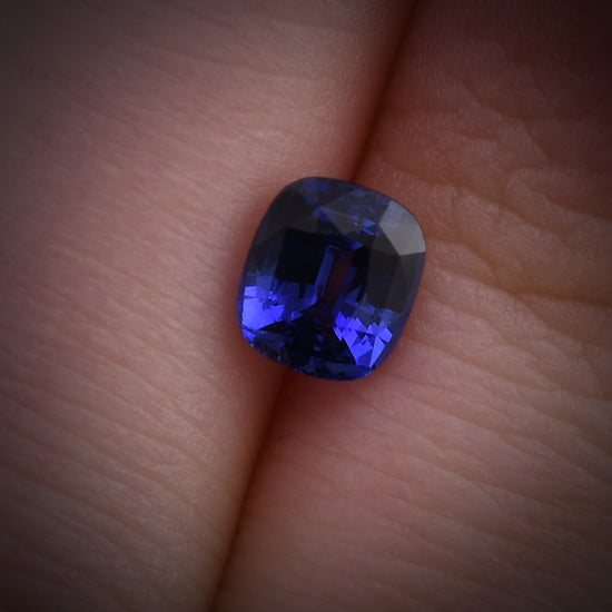 1.03 Carat Blue SRI LANKAN Cushion Sapphire