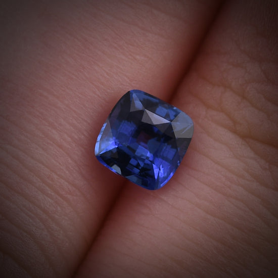 1.32 Carat Blue SRI LANKAN Cushion Sapphire