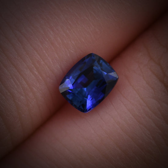 0.77 Carat Blue SRI LANKAN Cushion Sapphire