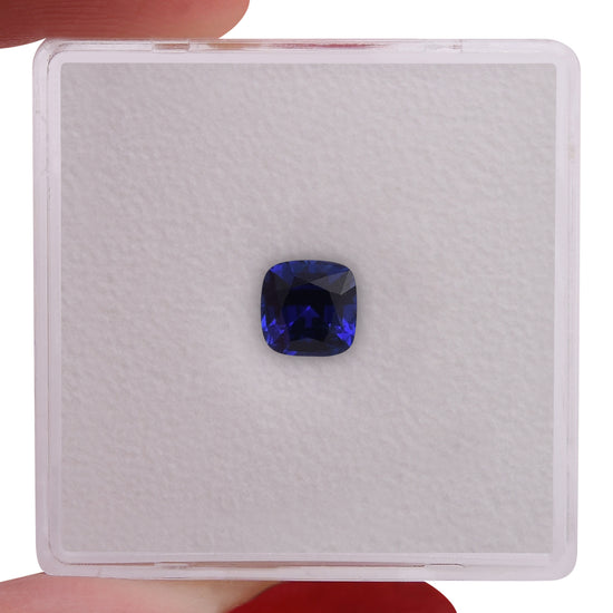 0.77 Carat Blue SRI LANKAN Cushion Sapphire