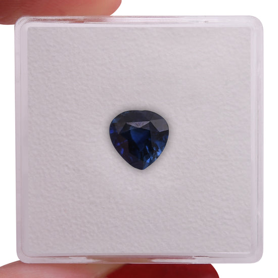 1.37 Carat Blue SRI LANKAN Heart Sapphire