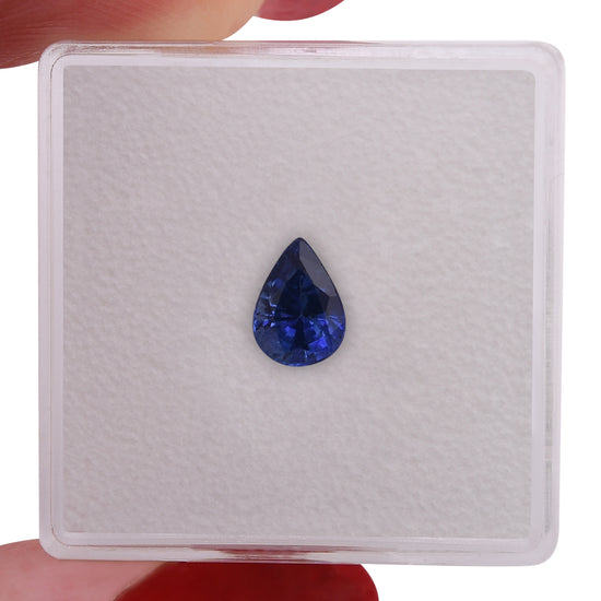 0.98 Carat Blue SRI LANKAN Pear Sapphire