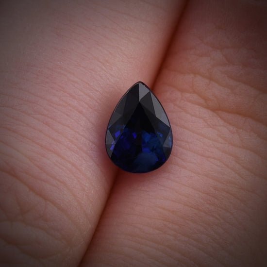 1.86 Carat Blue SRI LANKAN Pear Sapphire