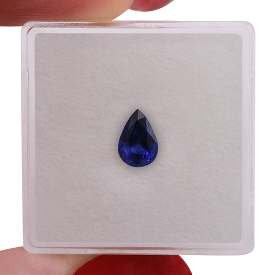 0.93 Carat Blue SRI LANKAN Pear Sapphire