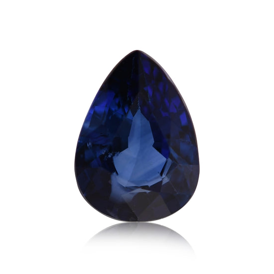 0.87 Carat Blue SRI LANKAN Pear Sapphire