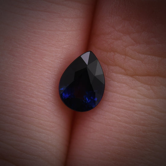1.22 Carat Blue SRI LANKAN Pear Sapphire