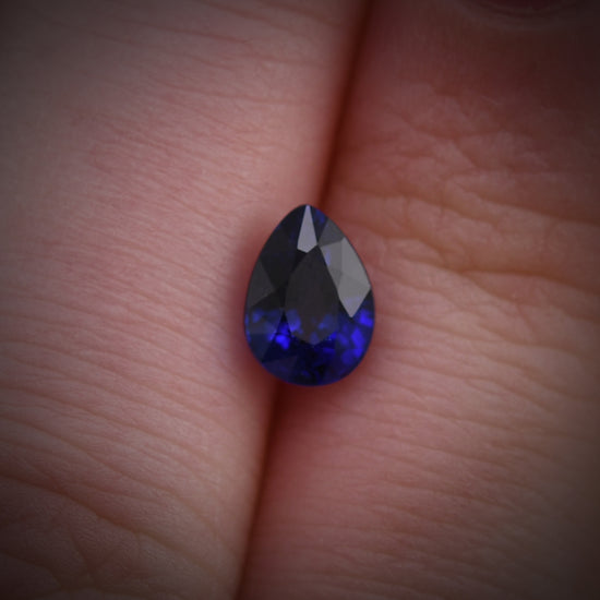 1.30 Carat Blue SRI LANKAN Pear Sapphire
