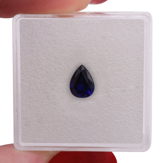 0.86 Carat Blue SRI LANKAN Pear Sapphire
