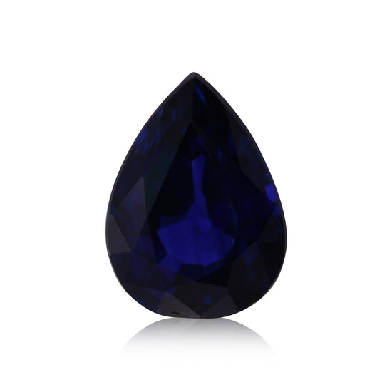 0.86 Carat Blue SRI LANKAN Pear Sapphire