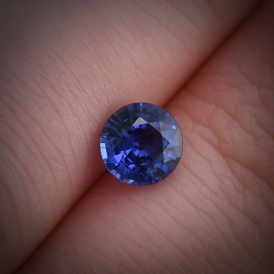 0.96 Carat Blue SRI LANKAN Round Sapphire