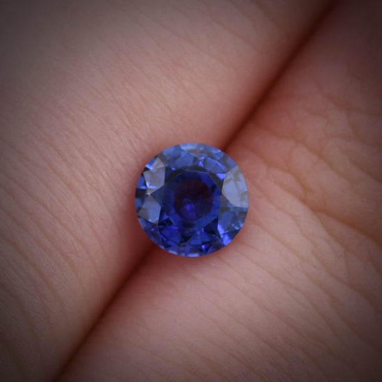 0.88 Carat Blue SRI LANKAN Round Sapphire