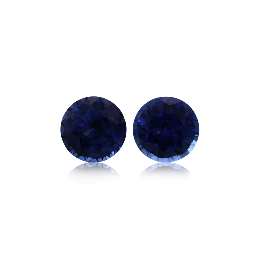 2,28 Karat blauer runder SRI LANKA Saphir