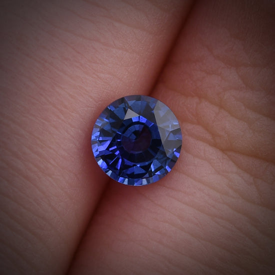0.91 Carat Blue SRI LANKAN Round Sapphire