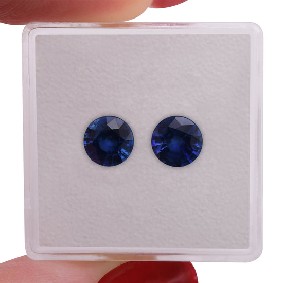 1,97 Karat blauer SRI LANKAN runder Saphir