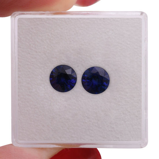 1,72 Karat blauer SRI LANKAN Runder Saphir