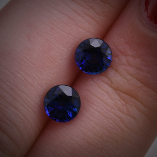 1,87 Karat Blauer SRI LANKANischer Rundsaphir
