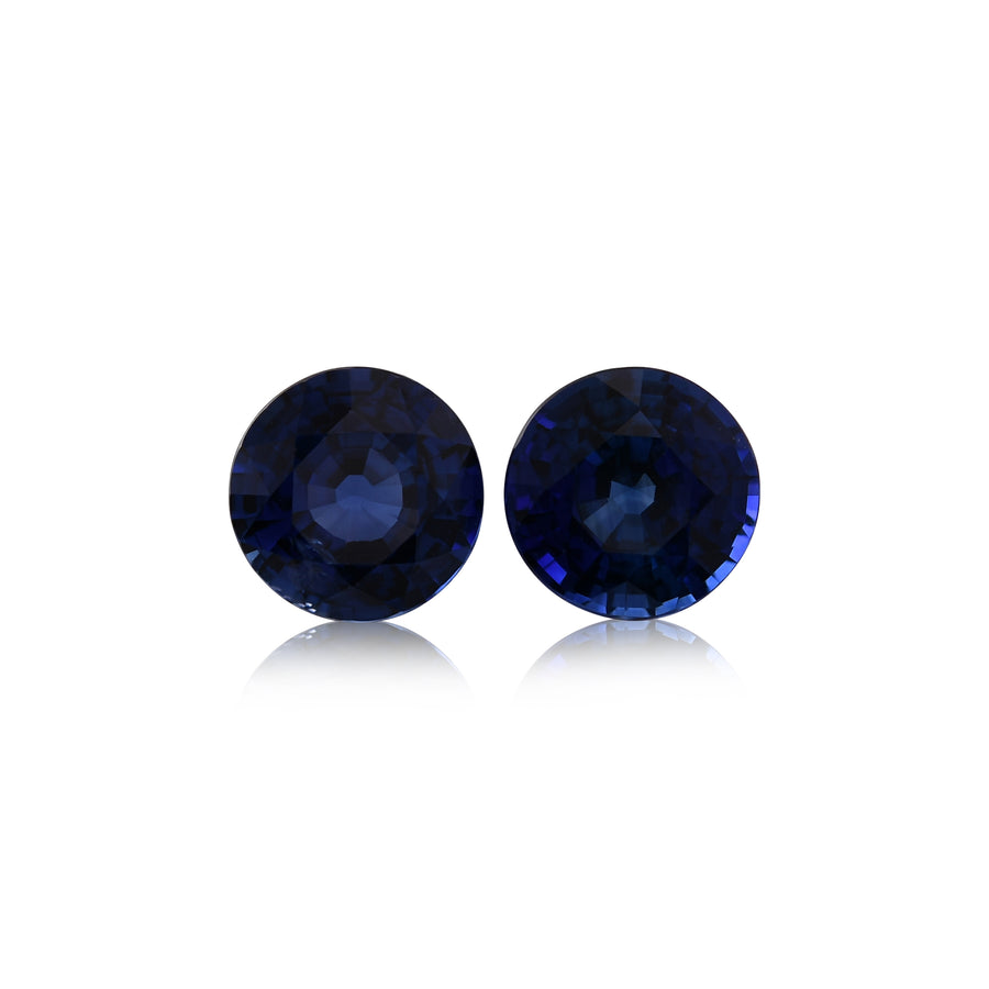 Zaffiro blu rotondo di 2,57 carati proveniente dallo SRI LANKA