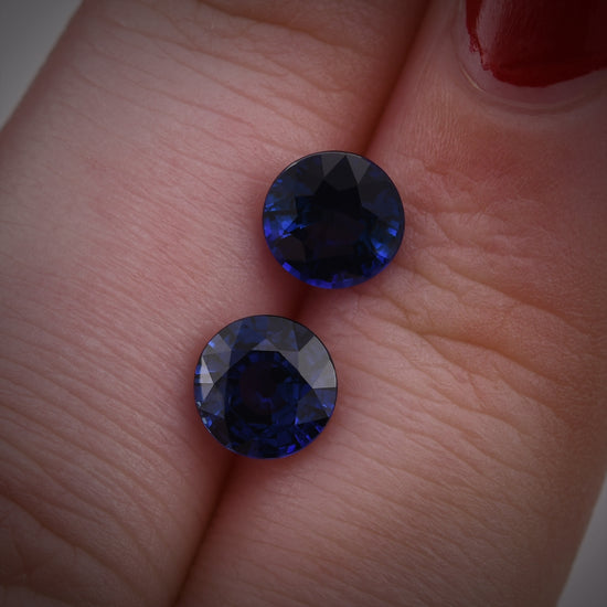 2,57 Karat blauer SRI LANKAN Runder Saphir