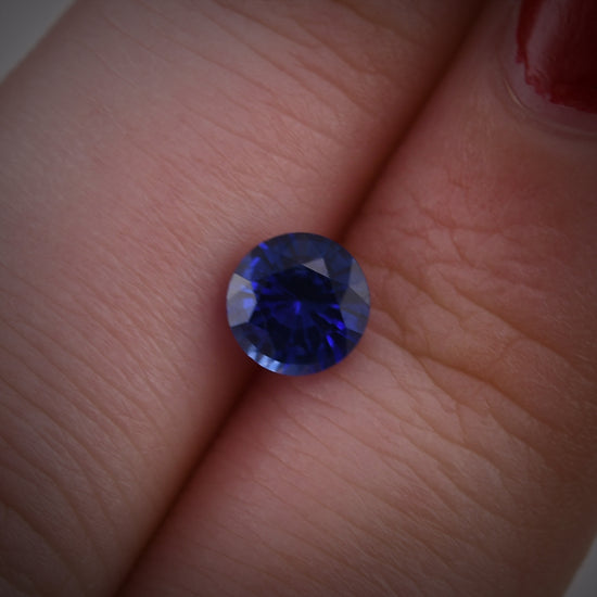 1.01 Carat Blue SRI LANKAN Round Sapphire