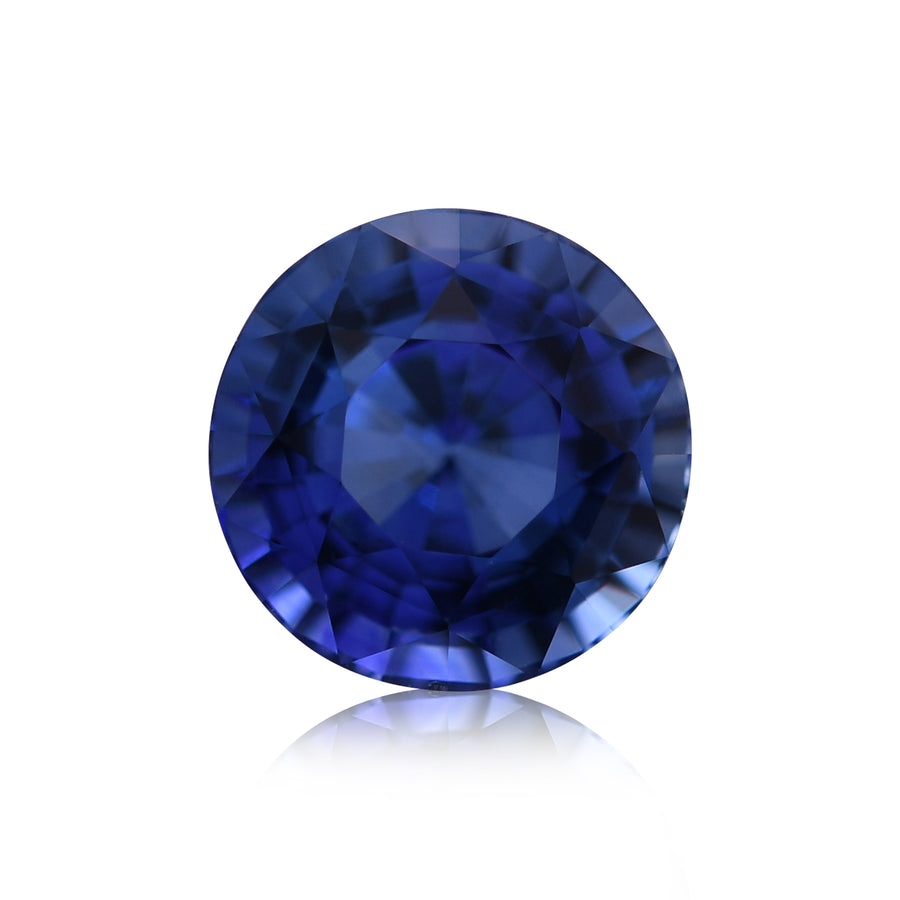Zaffiro rotondo blu dello SRI LANKA da 1,09 carati