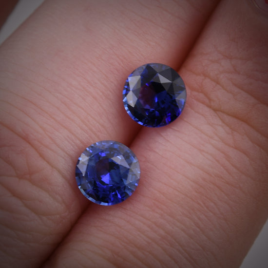 2,66 Karat Blauer SRI LANKAN Runder Saphir