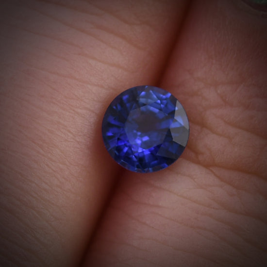 0.90 Carat Blue SRI LANKAN Round Sapphire