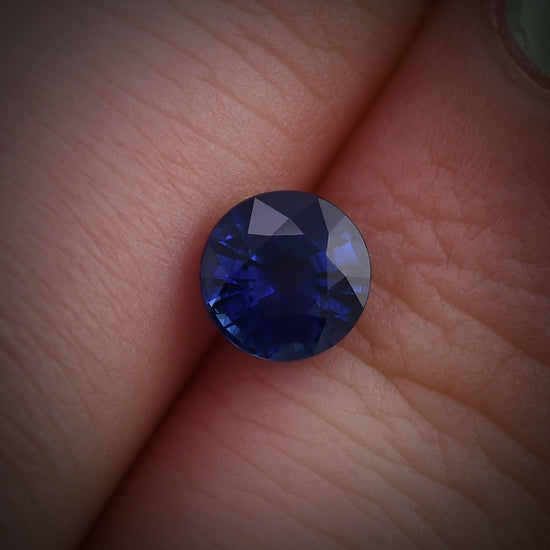 0.98 Carat Blue SRI LANKAN Round Sapphire