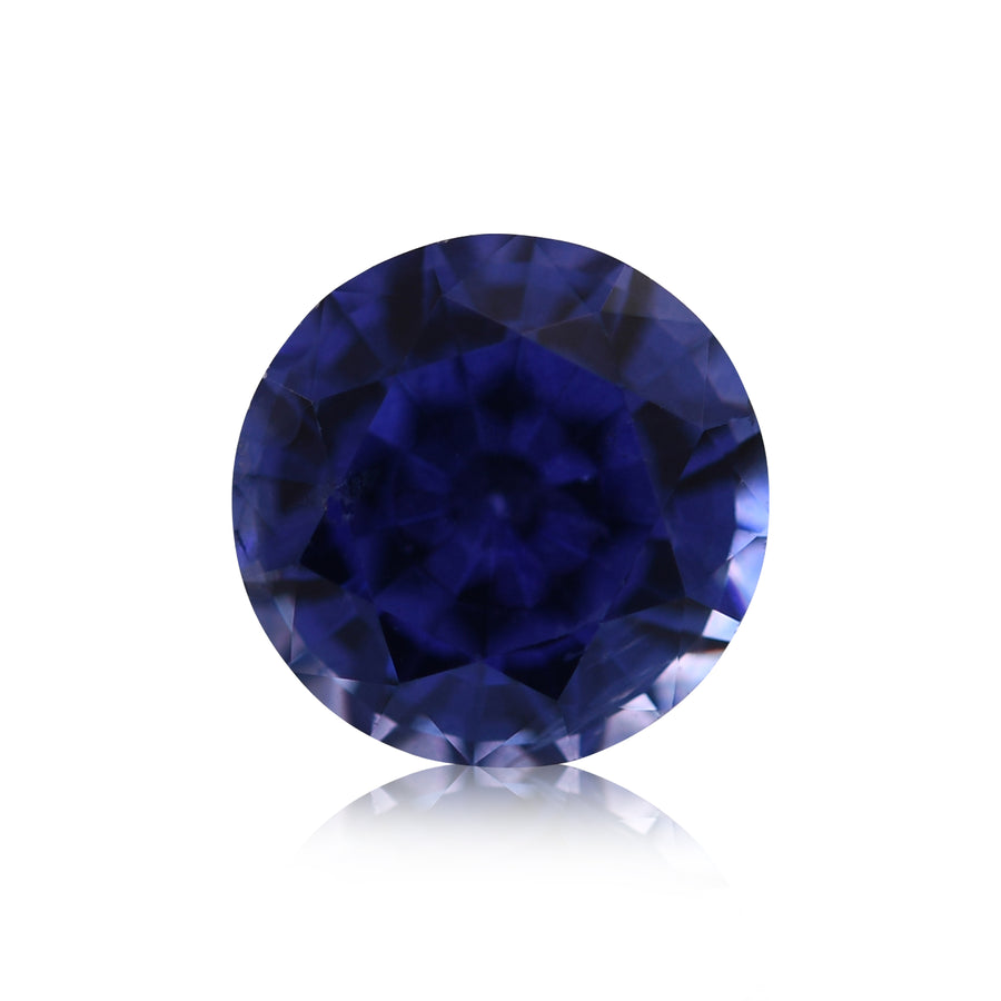 Zaffiro rotondo blu dello SRI LANKA da 1,07 carati