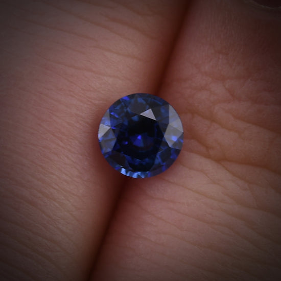 0.96 Carat Blue SRI LANKAN Round Sapphire