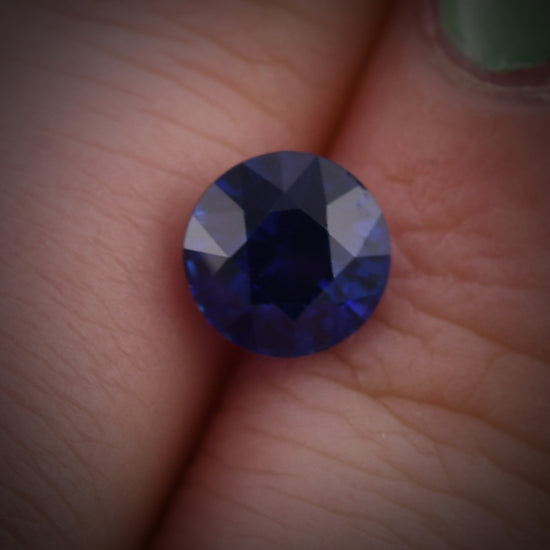 1.75 Carat Blue SRI LANKAN Round Sapphire