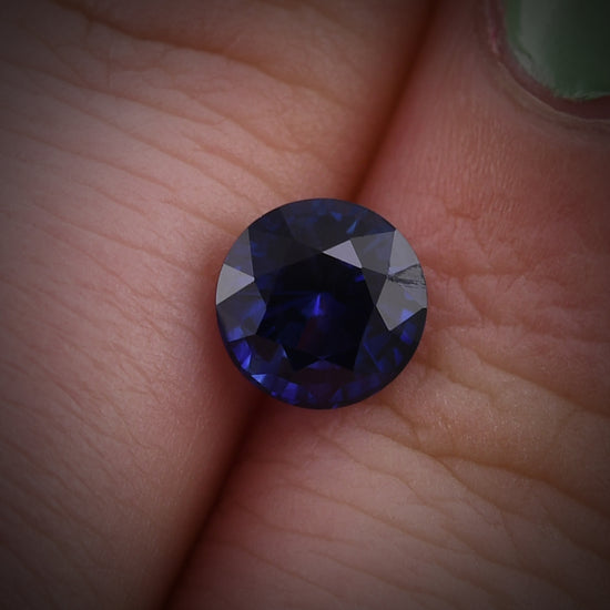 1.35 Carat Blue SRI LANKAN Round Sapphire
