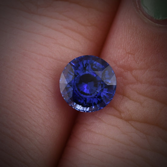 1.28 Carat Blue SRI LANKAN Round Sapphire