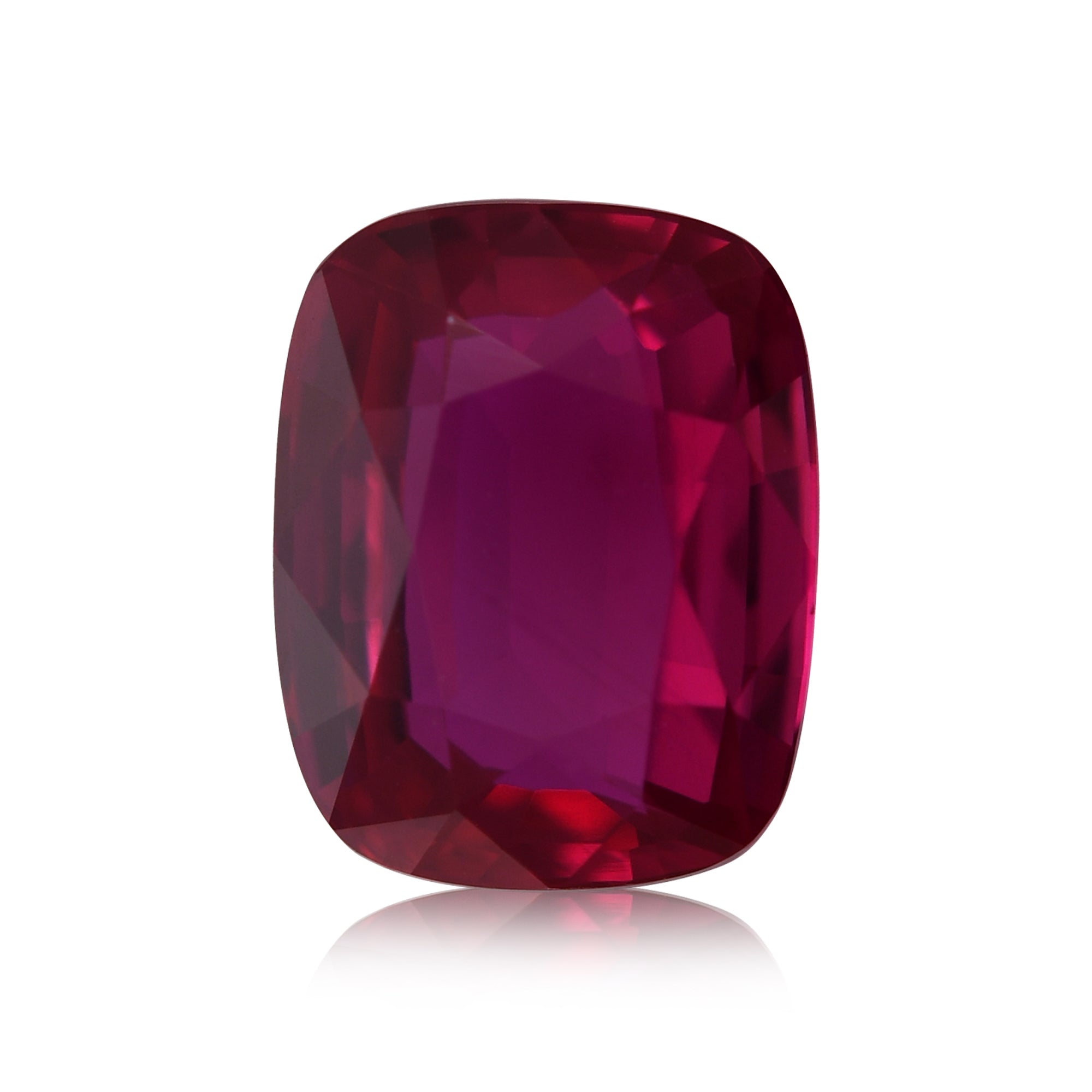 2.02 Carat Red MOZAMBICAN Cushion Ruby CD | LEIBISH