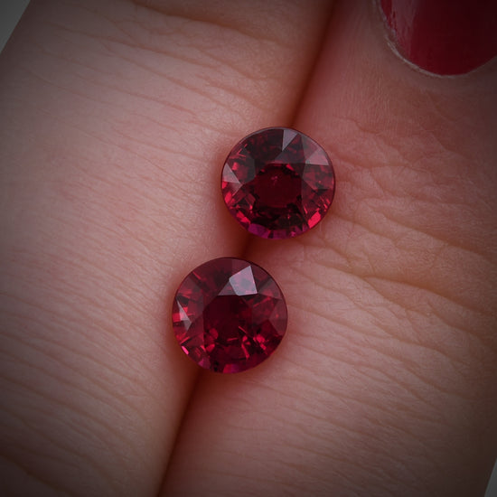 2,05 Karat Roter MOZAMBIKANISCHER runder Rubin